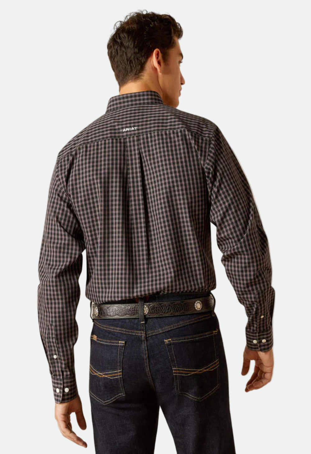 Ariat Men's Wrinkle Free Brooklyn Fitted Shirt Black