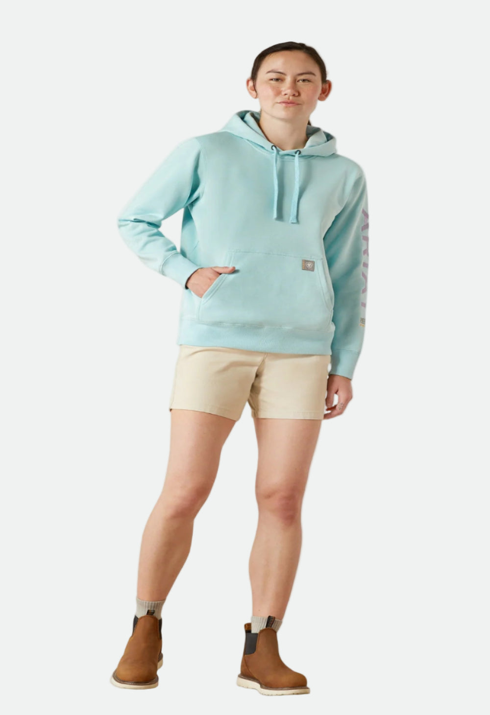 Ariat Women's Rebar Graphic Hoodie Aquatic/Pastel Lilac