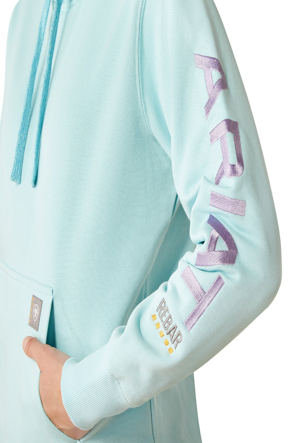Ariat Women's Rebar Graphic Hoodie Aquatic/Pastel Lilac