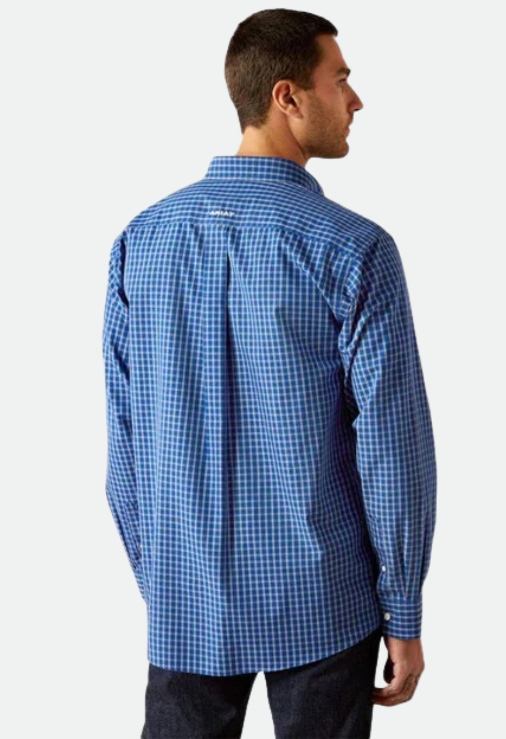 Ariat Men's Blair Long Sleeve Classic Fit Shirt-Navy