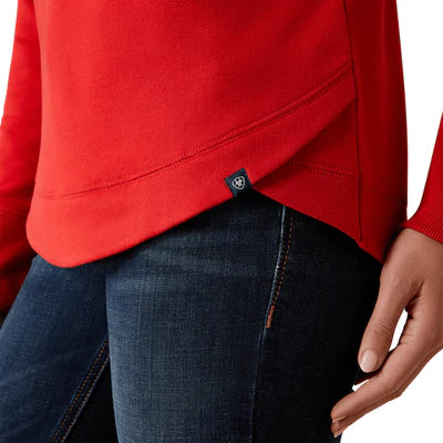 Ariat Women's Weg Red Benicia Team Sweatshirt