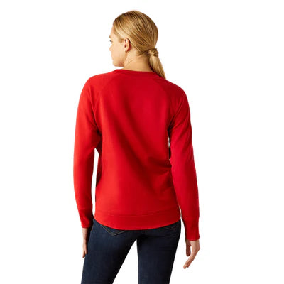 Ariat Women's Weg Red Benicia Team Sweatshirt