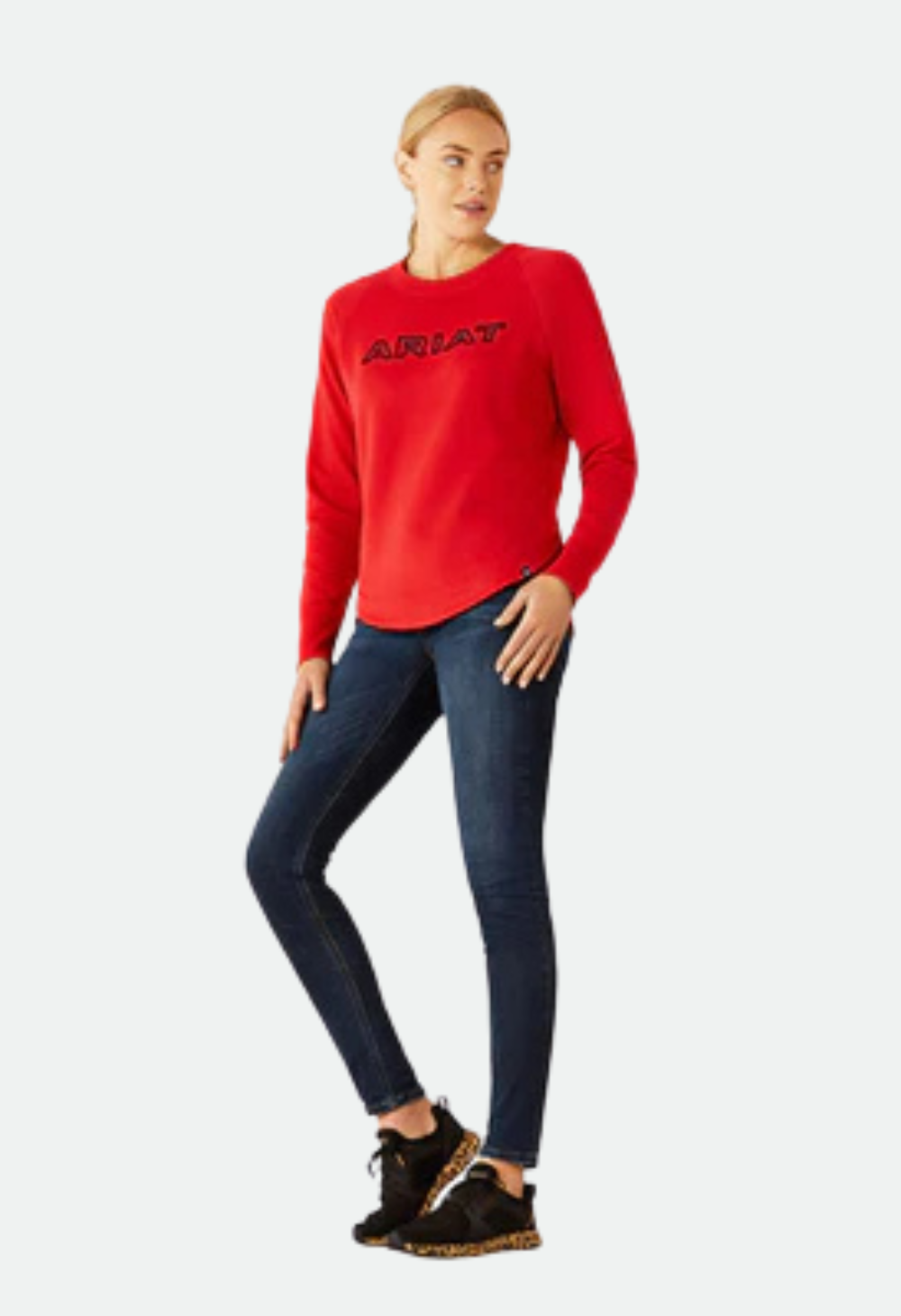 Ariat Women's Weg Red Benicia Team Sweatshirt
