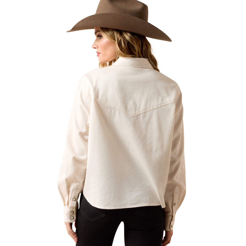 Ariat Women's Asheville Snap Shirt - Sea Salt