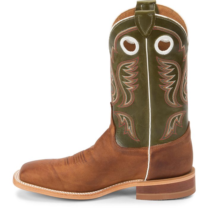 Justin Men's Austin 11" Western Boot - Cognac (Brown)