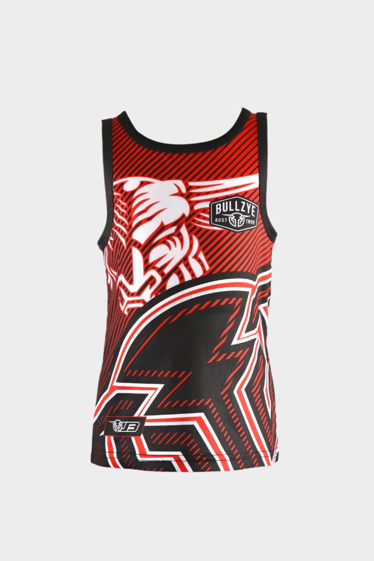BULLZYE BOYS CHARGING BULL SINGLET - RED