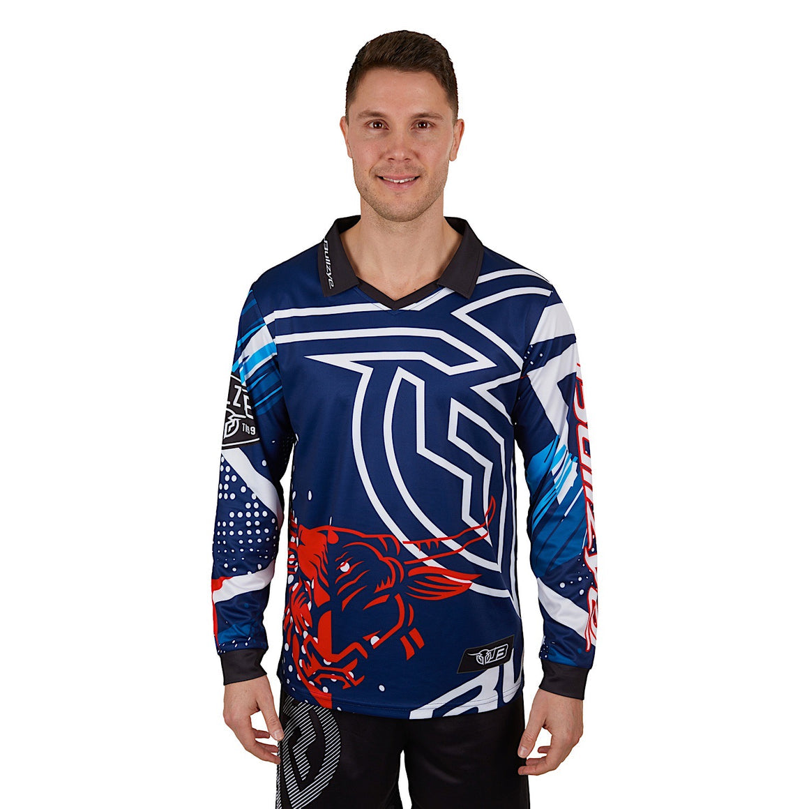 BULLZYE MENS DAN LS FISHING TEE