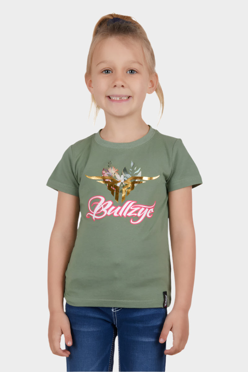 BULLZYE GIRLS FOLIAGE SS TEE