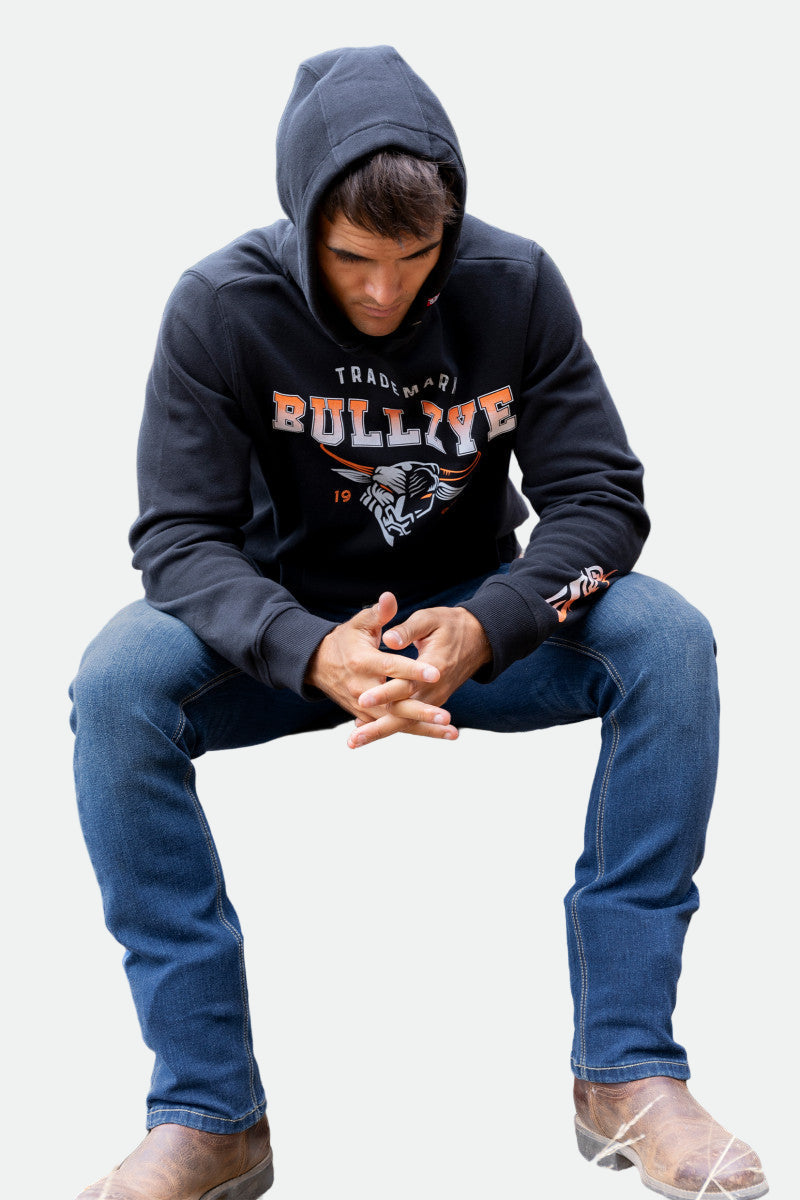BULLZYE MENS TRADE HOODIE - BLACK
