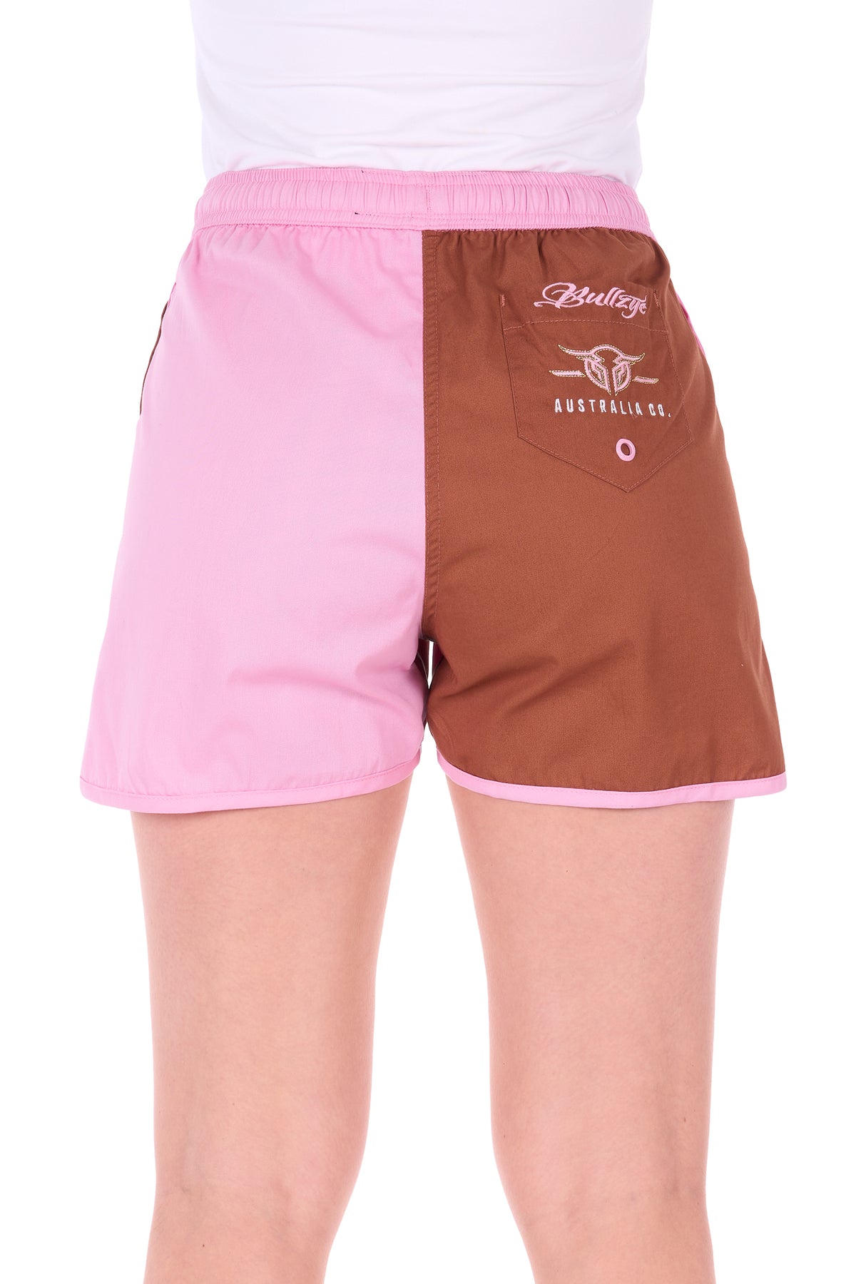Bullzye Women’s Cody Shorts - Flamingo Pink/Rust