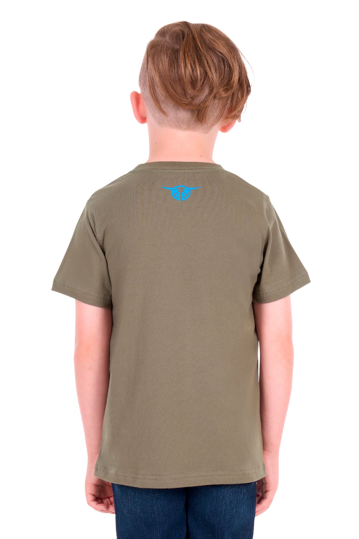 Bullzye Boys’ Banks Short Sleeve Tee - Military