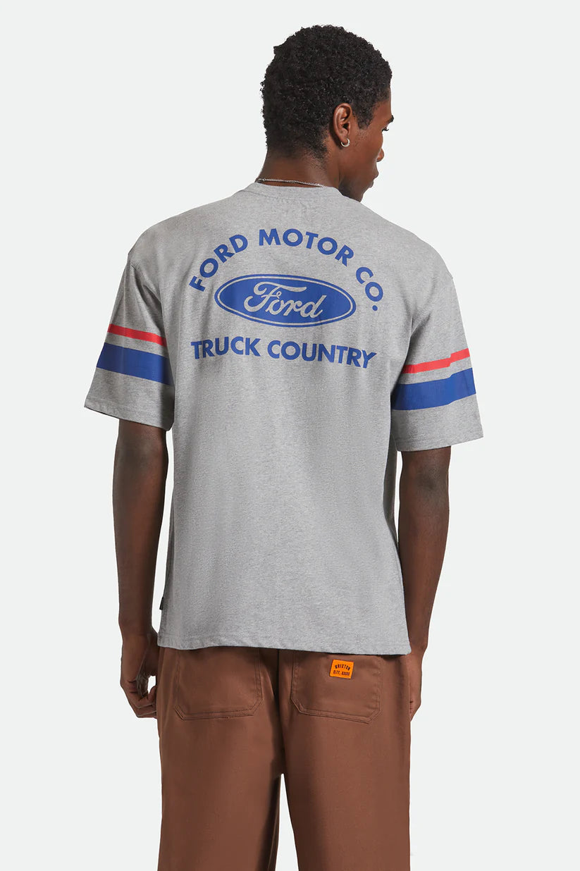 Brixton Ford Truck Country Jersey - Heather Grey