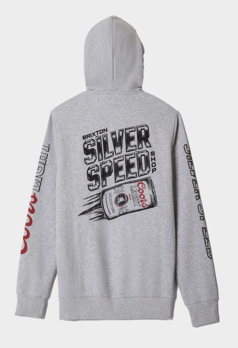 Brixton Men's Coors Light Silver Speed Hood - Heather Grey