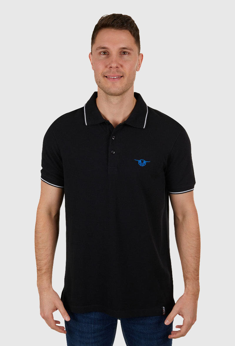 BULLZYE MENS DENNIS SS POLO - BLACK OR GREEN_BLACK