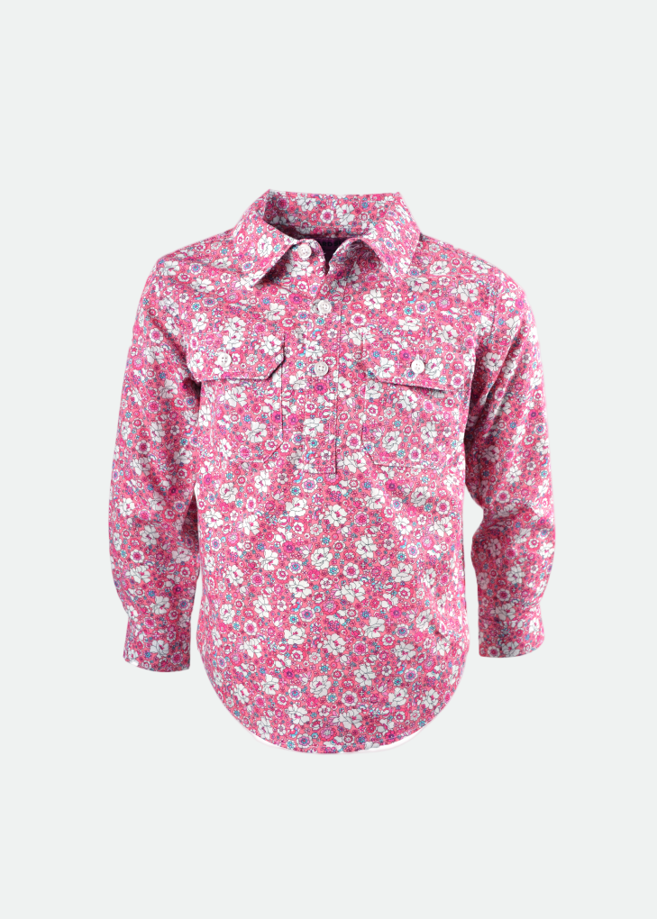 HARDSLOG KIDS BETHANY SHIRT- PINK (Clearance)