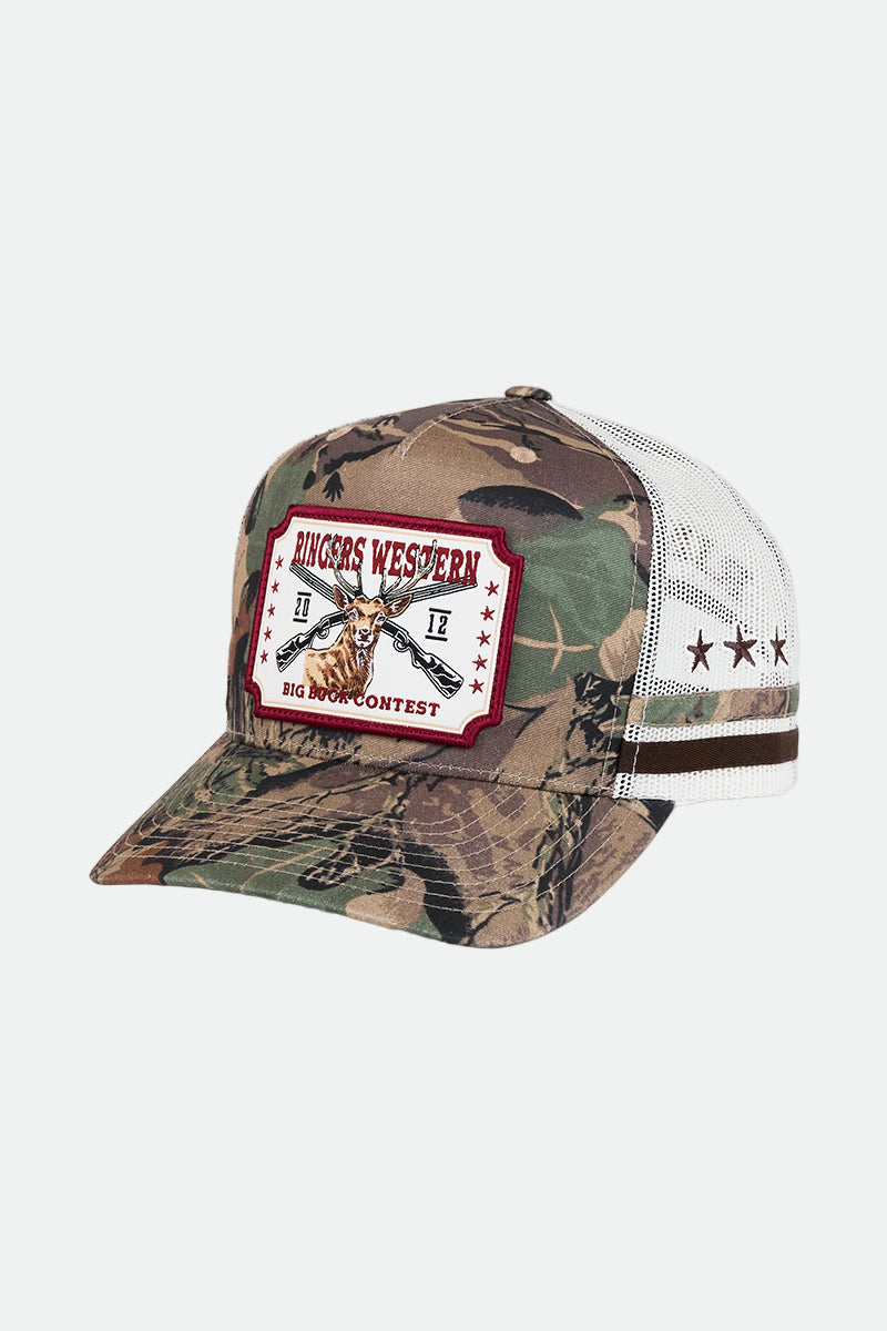 Ringers Western Big Buck Deep Fit Trucker Cap - Camo