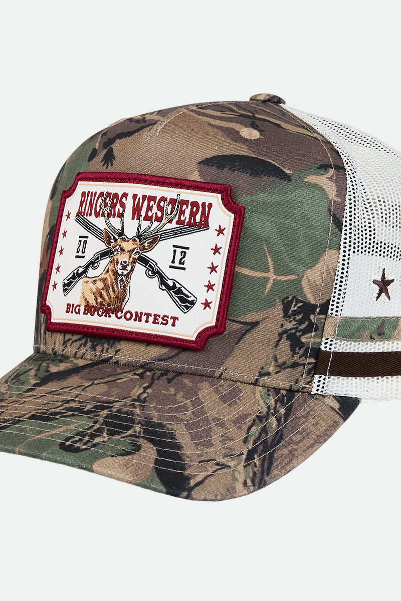 Ringers Western Big Buck Deep Fit Trucker Cap - Camo