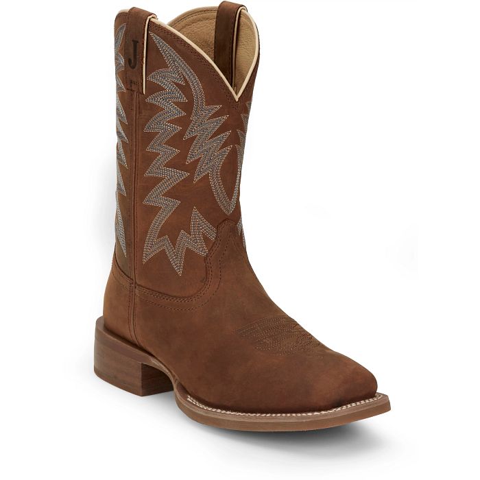 Justin Men's Big Bucks 11" Western Boot - Brown