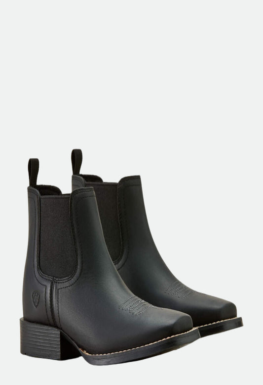 Ariat Youth Booker Chelsea Wide Square Toe Western