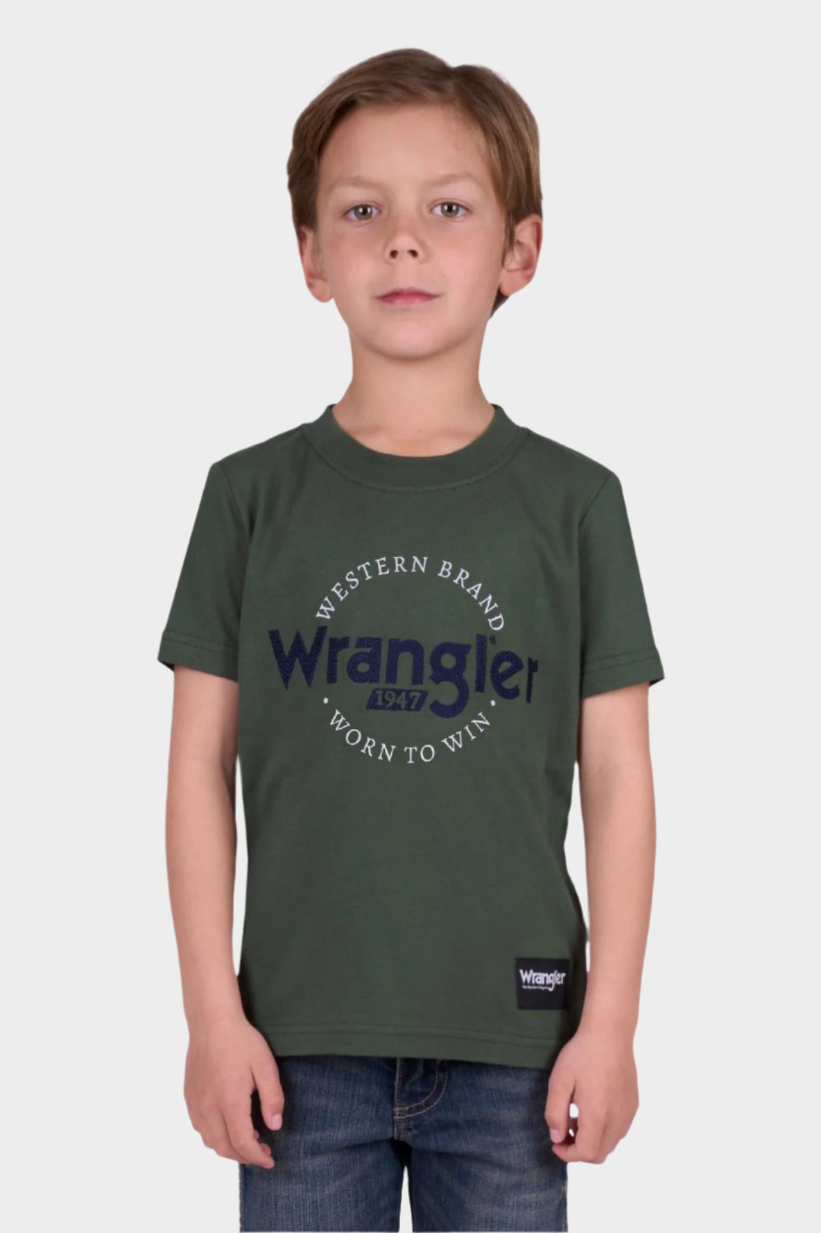 Wrangler Boy’s Cole Short Sleeve Tee - Cypress