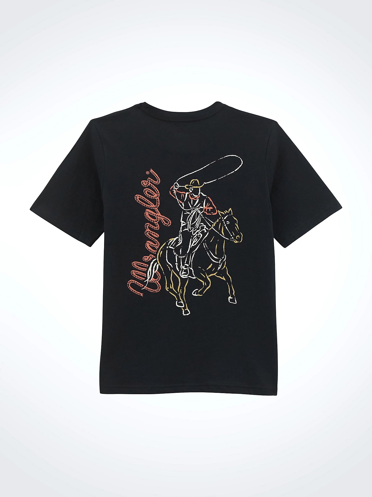 Wrangler Boy's Western Back Graphic T-Shirt - Black