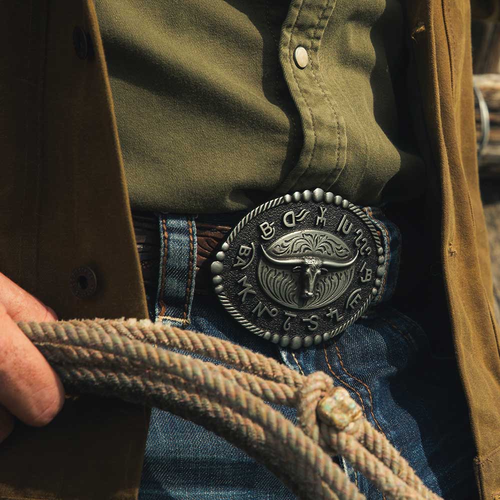 Montana Branded Legacy Longhorn Buckle