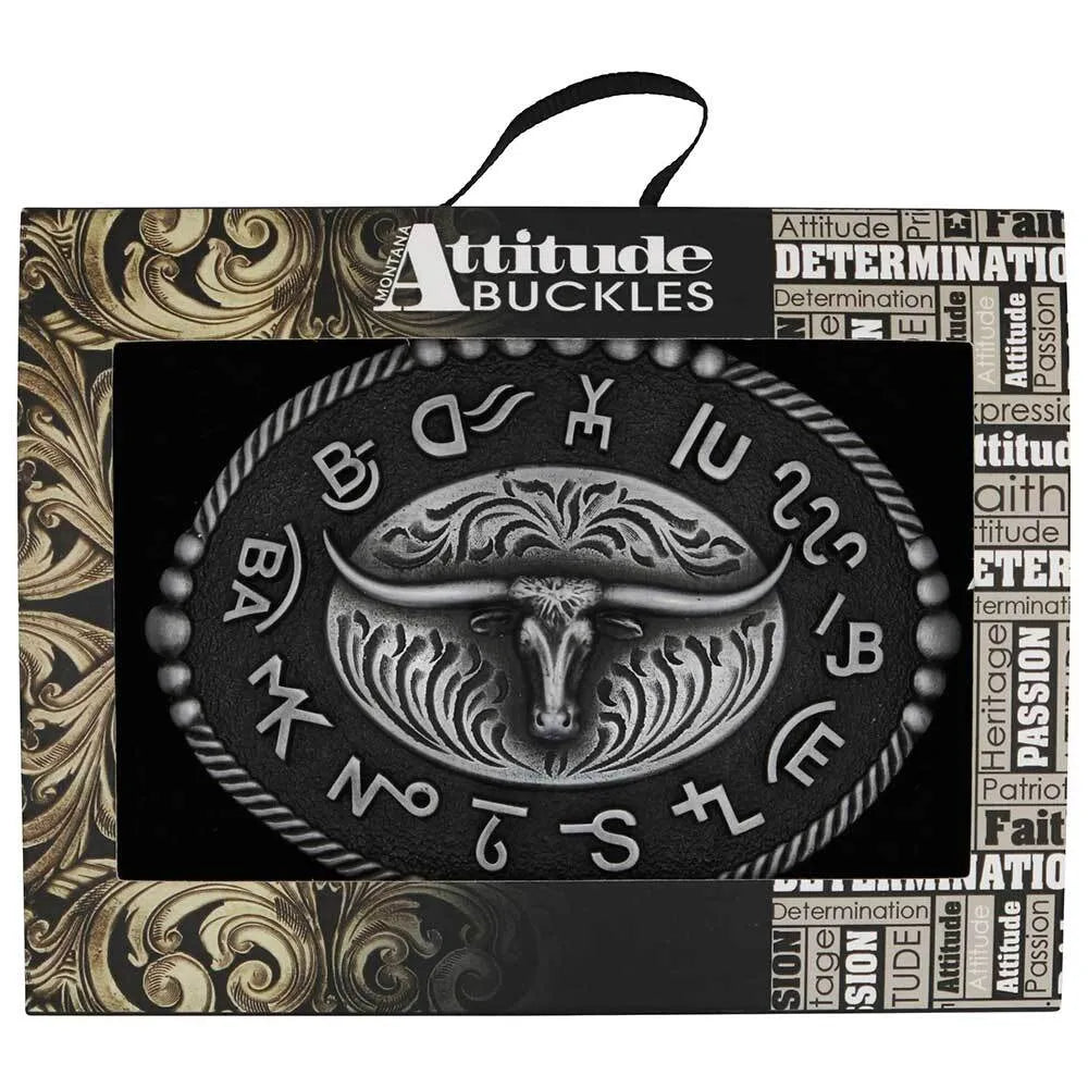Montana Branded Legacy Longhorn Buckle