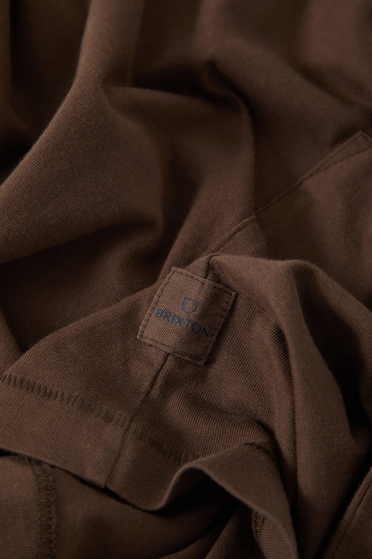 Brixton Men's Baseline Pocket T-Shirt - Walnut Brown Vintage Wash