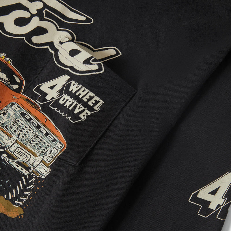 Brixton x Ford Mud Marathon L/S Tee - Burnt Rubber
