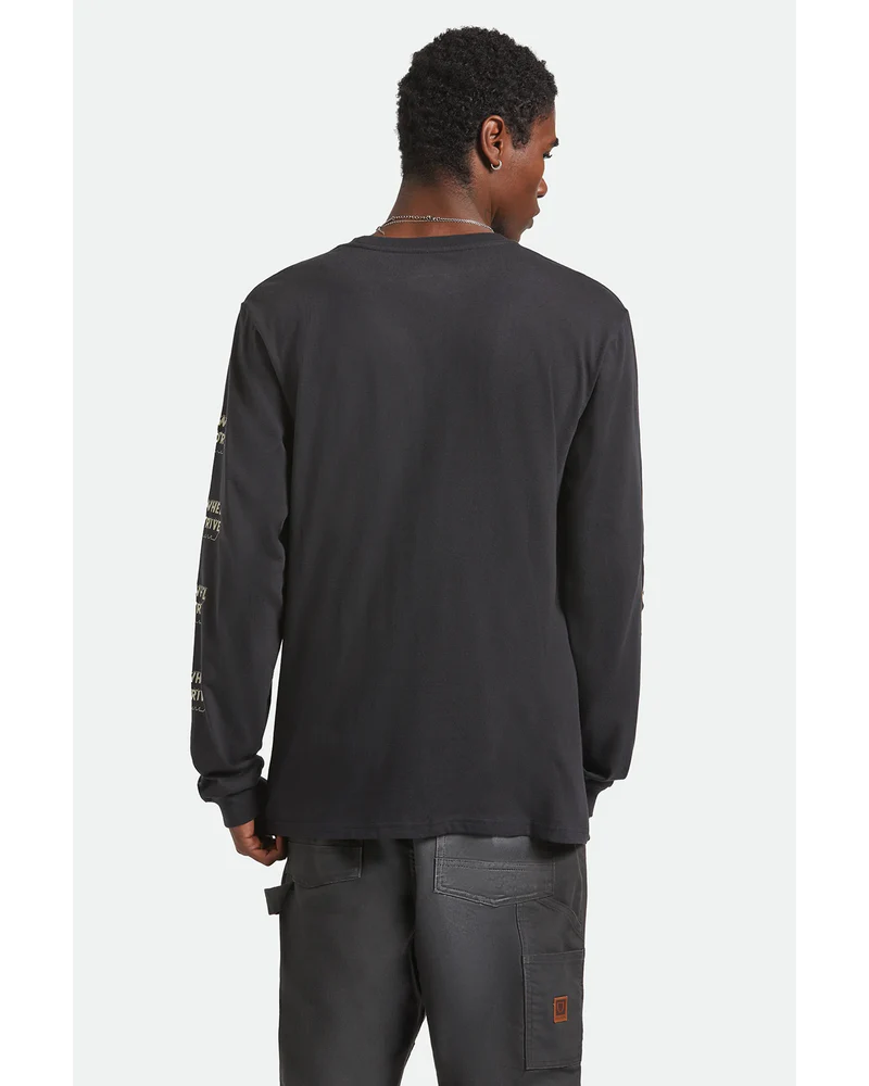 Brixton x Ford Mud Marathon L/S Tee - Burnt Rubber