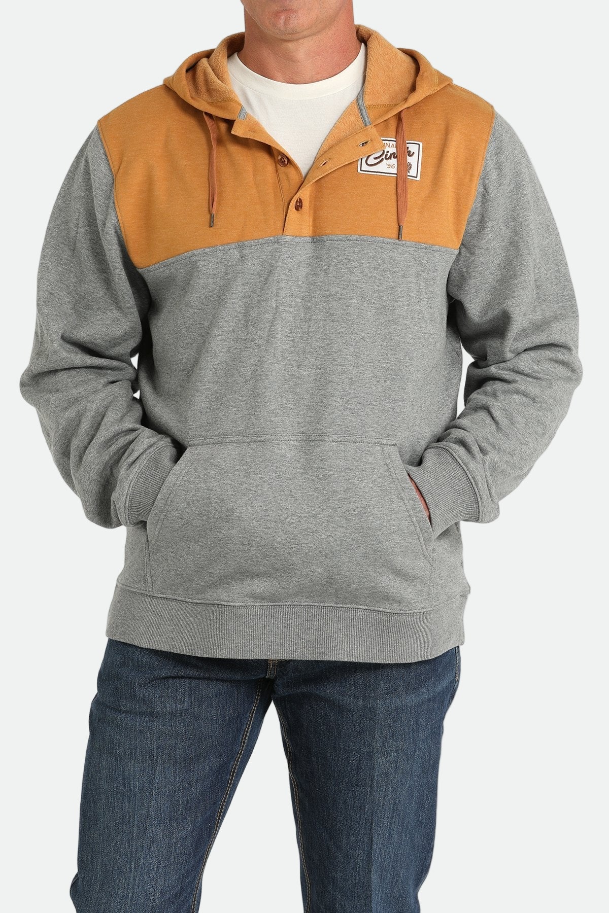 Cinch Mens Color Blocked Hoodie - MWK1917001-MUL