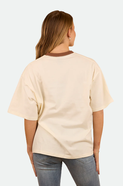Ringers Western Cody Womens Oversized T-Shirt - Bone