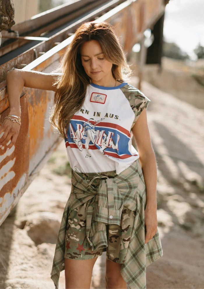FAR MER Camo Jersey Track Short