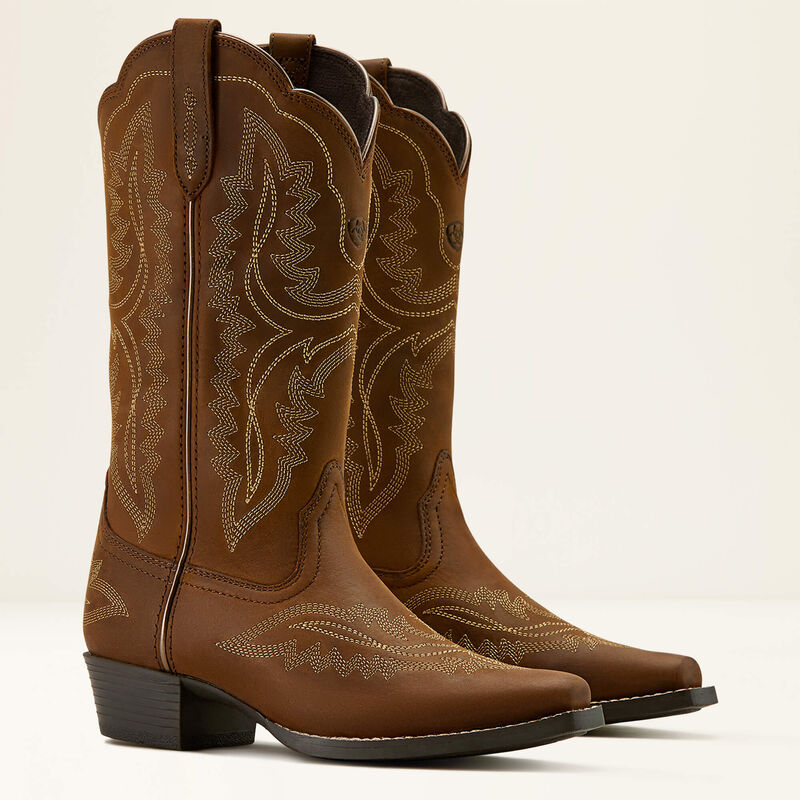 Ariat Youth Casanova Western Bootie - DISTRESSED BROWN
