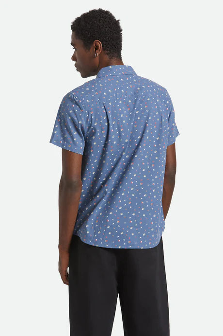 Brixton Charter Print Shirt - Bering Sea/Micro Floral