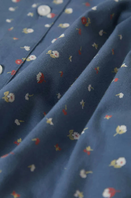 Brixton Charter Print Shirt - Bering Sea/Micro Floral
