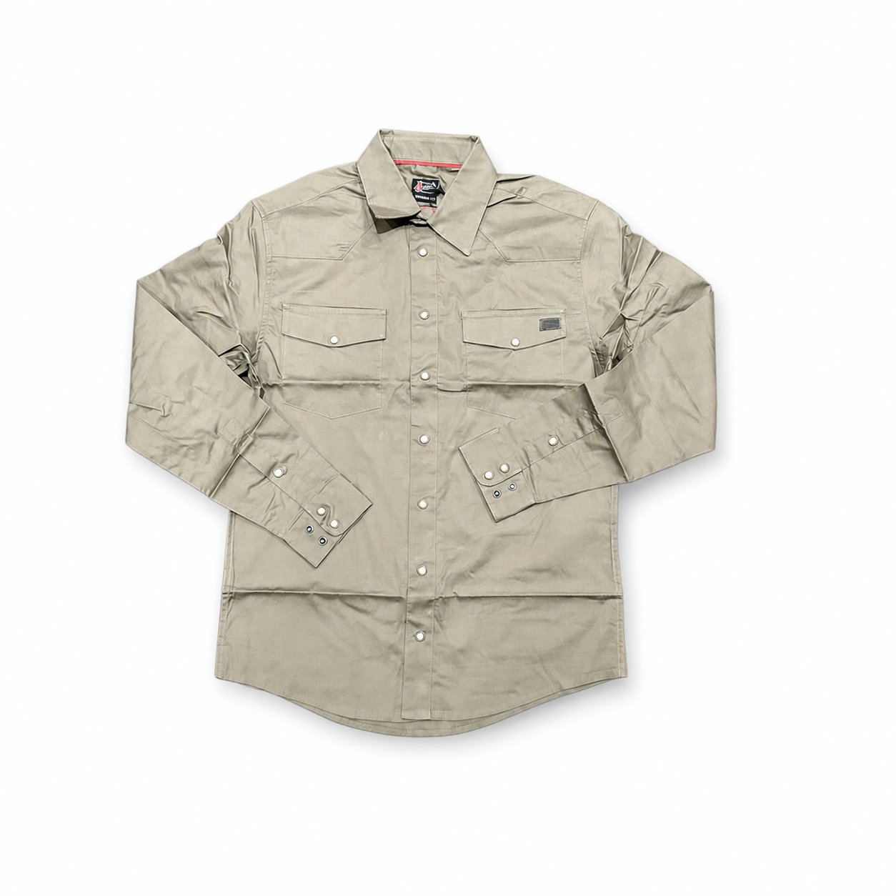 Justin Men's Snap Button Down Shirt - Gunner Green