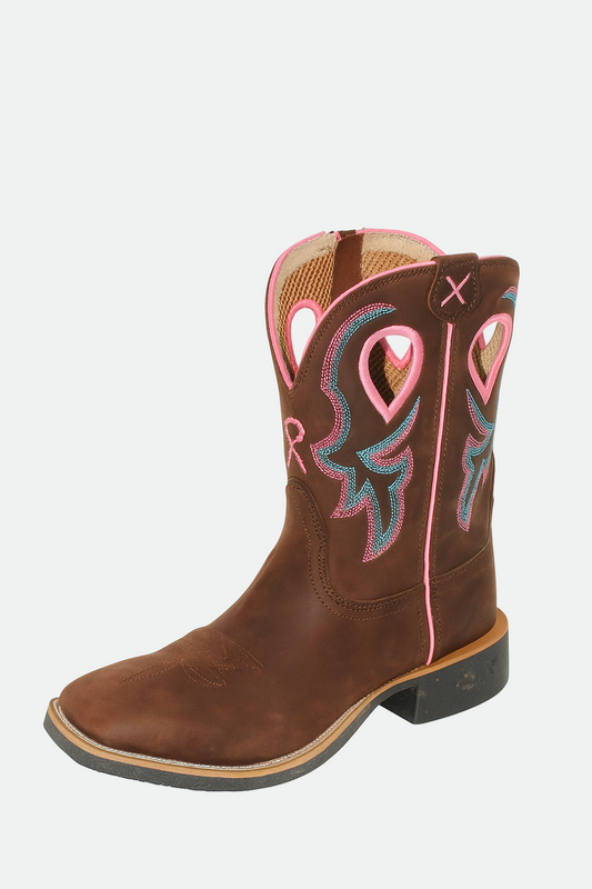 Twisted X Women's 9” Pink Tech X2 Zip Boot