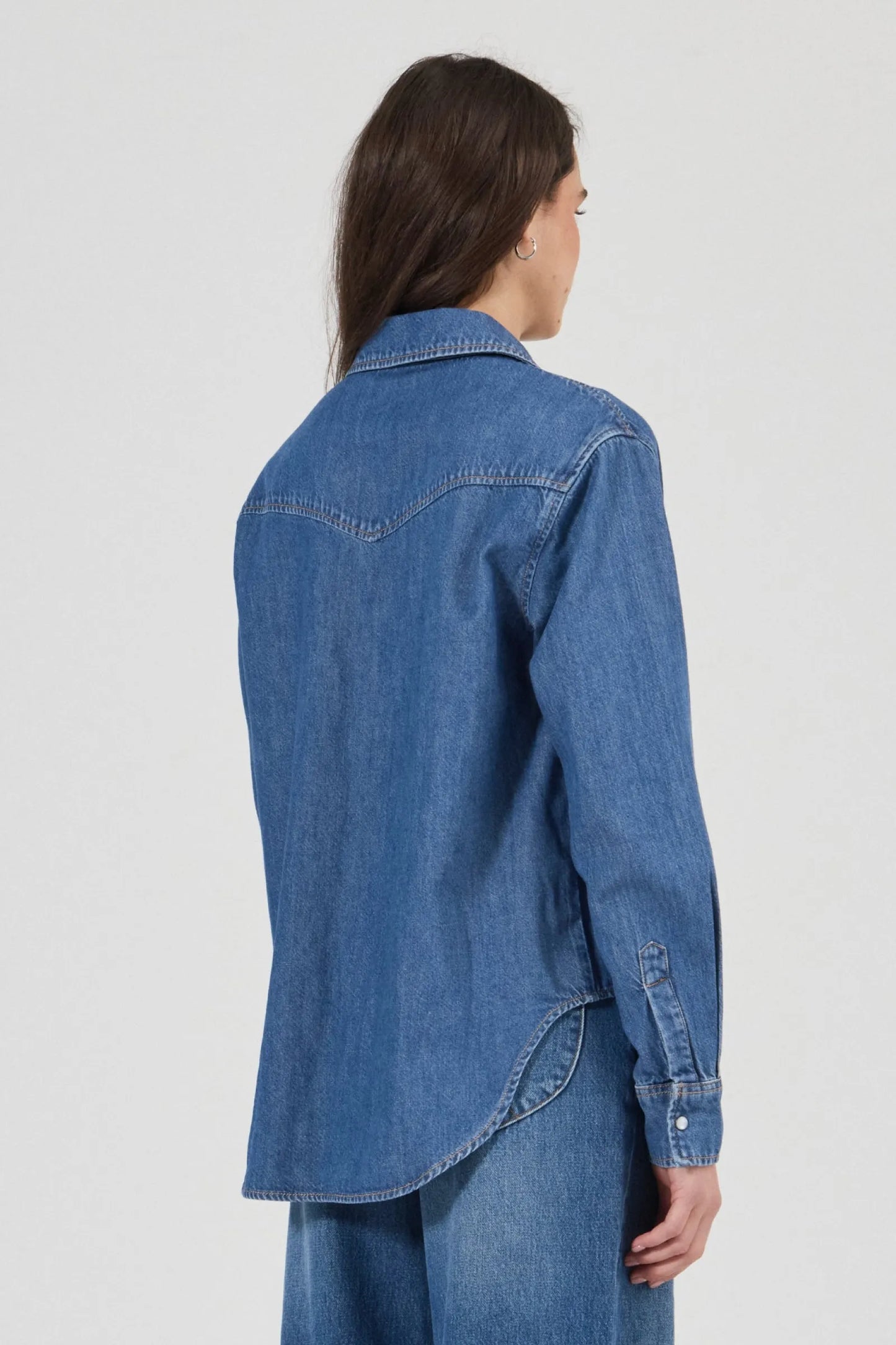 Rolla's Chelsea Denim Shirt - Vintage Indigo