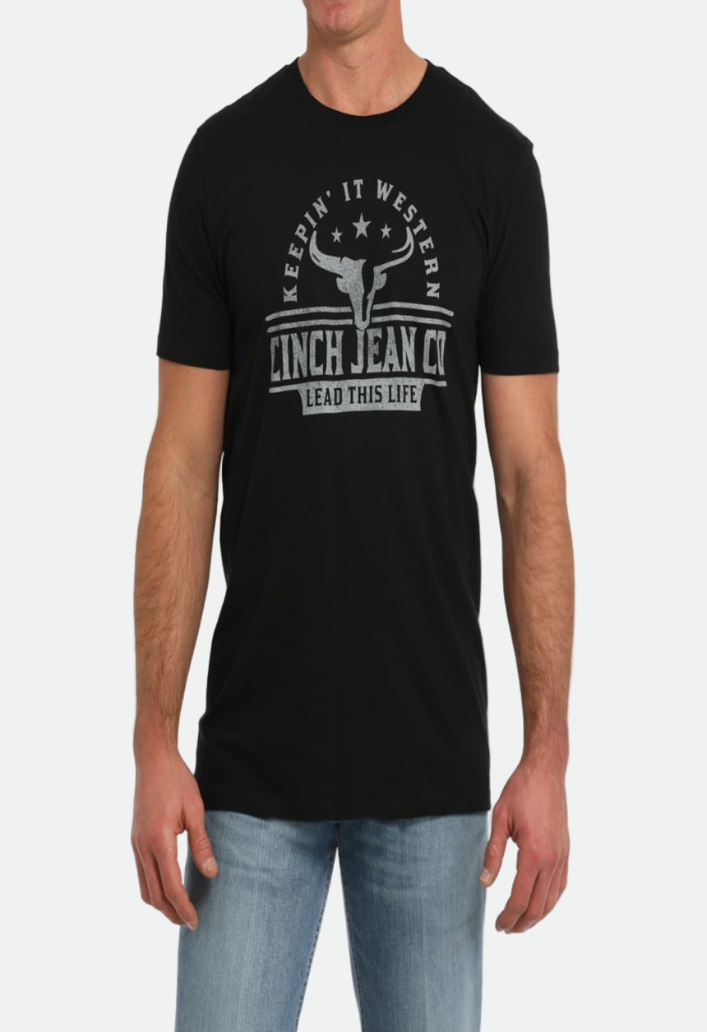 Cinch Men's Black Keepin' It Western Short Sleeve T-Shirt