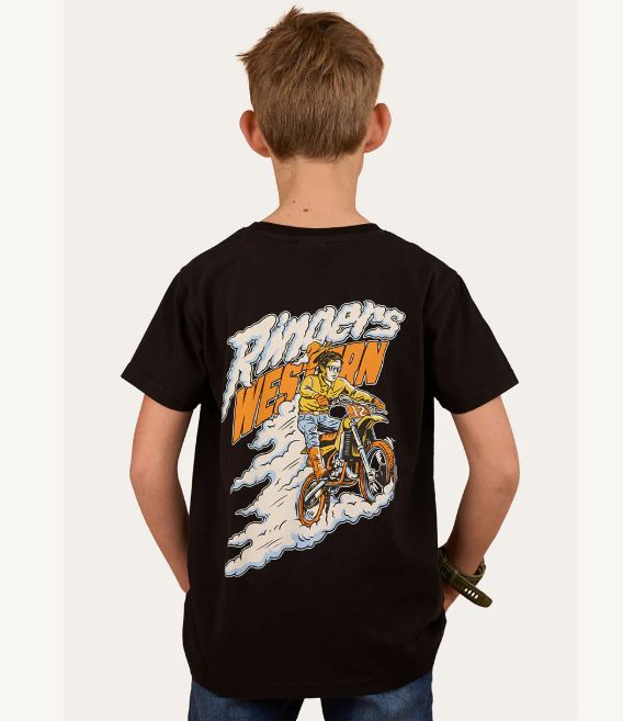 Ringers Western Rip It Boy's Classic Fit T-shirt - Black