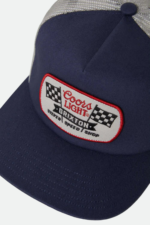 Brixton Coors Light Pit Stop MP Trucker Navy/Silver
