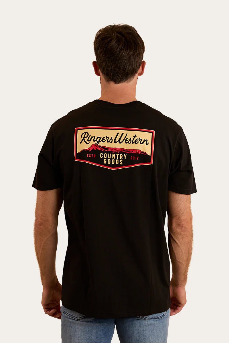 Ringers Western Mens Country Goods Loose Fit T-Shirt - Black