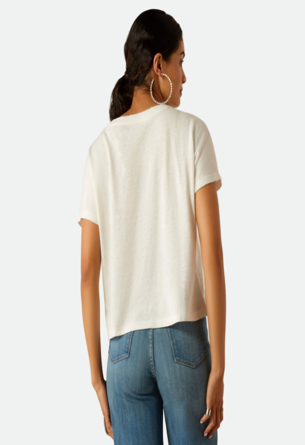 Ariat Women's Cowboy SS Tee Cloud Dancer