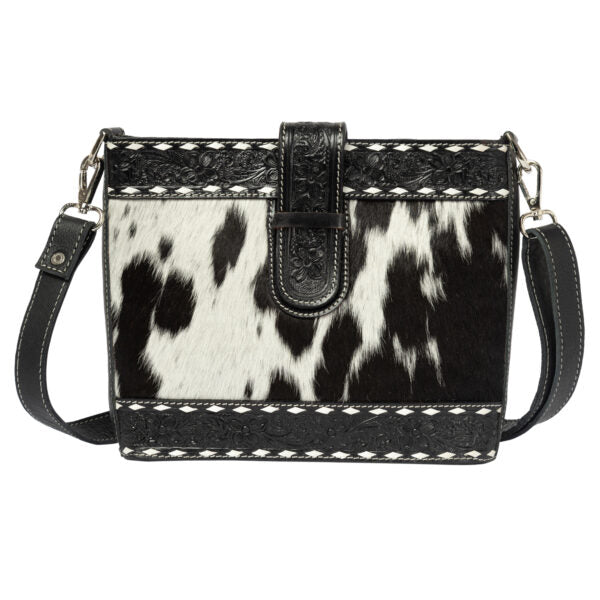 The Design Edge Women's Cowhide Tooled Loop Closure Bag – AB94 – Maracay