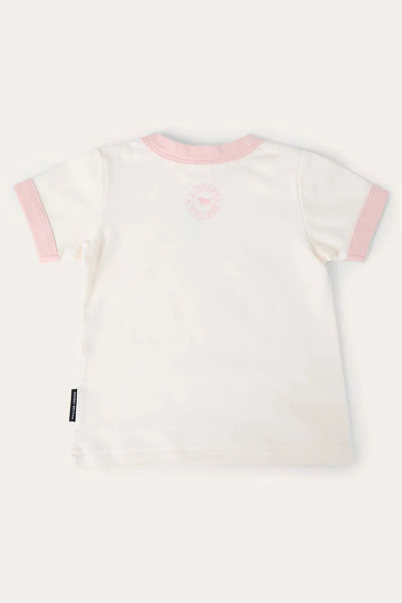 Ringers Western Babies Girls Cross My Boots Ringer T-Shirt