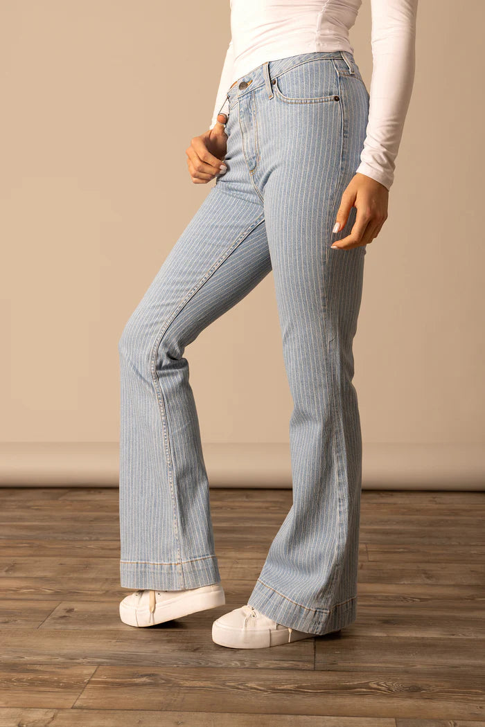 Kimes Ranch Women's Crystal Jean - Striped Denim