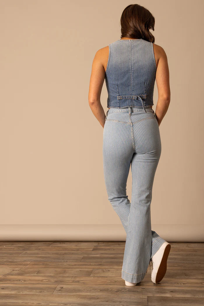 Kimes Ranch Women's Crystal Jean - Striped Denim