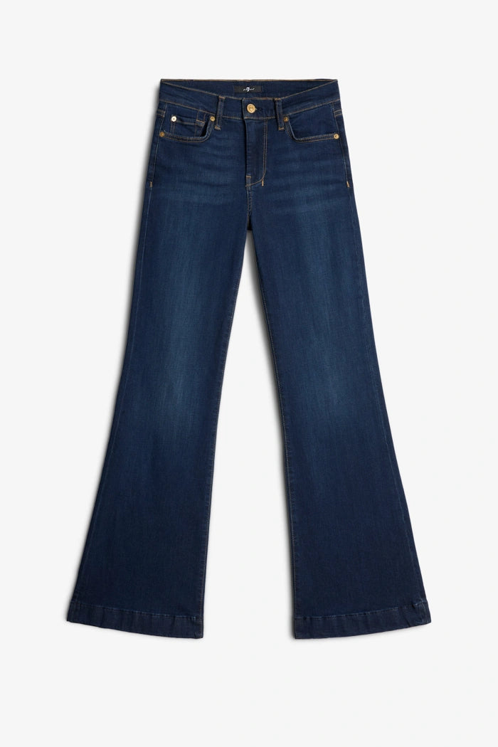 7 For All Mankind Dojo Tailorless Slim Illusion Tried & True Mid Waist Flared Jeans