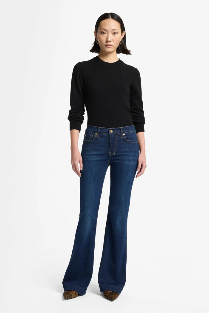 7 For All Mankind Dojo Tailorless Slim Illusion Tried & True Mid Waist Flared Jeans
